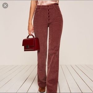 Corduroy highwaisted Reformation pants!